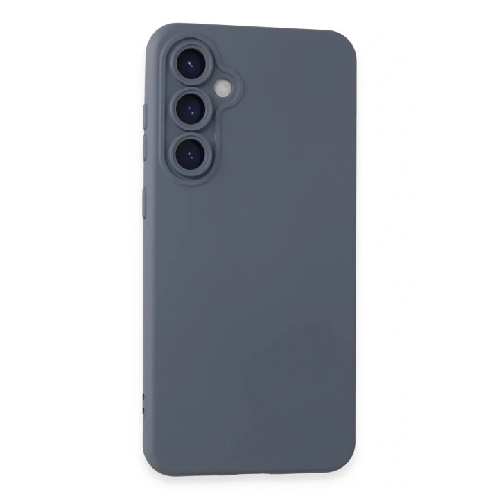 Samsung Galaxy S24 Kılıf Nano içi Kadife Silikon - Gri
