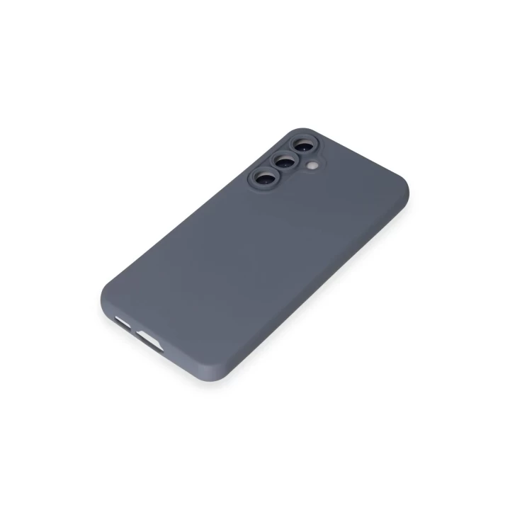 Samsung Galaxy S24 Kılıf Nano içi Kadife Silikon - Gri