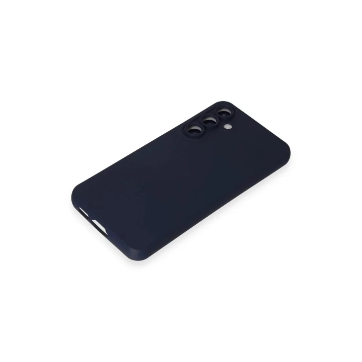 Samsung Galaxy S24 Kılıf Nano içi Kadife Silikon - Lacivert