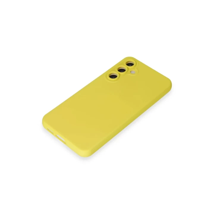 Samsung Galaxy S24 Kılıf Nano içi Kadife Silikon - Sarı