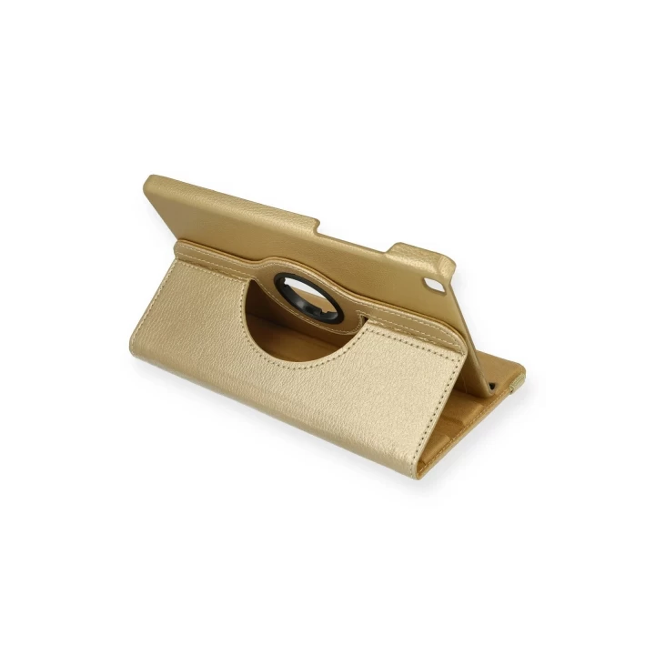 Samsung Galaxy T290 Tab A 8 Kılıf 360 Tablet Deri Kılıf - Gold