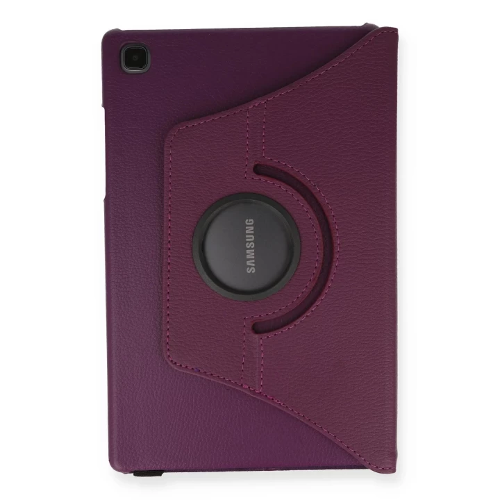 Samsung Galaxy T500 Tab A7 10.4 Kılıf 360 Tablet Deri Kılıf - Mürdüm