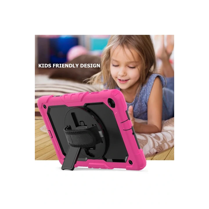 Samsung Galaxy T510 Tab A 10.1 Kılıf Pars Tablet Kapak - Pembe