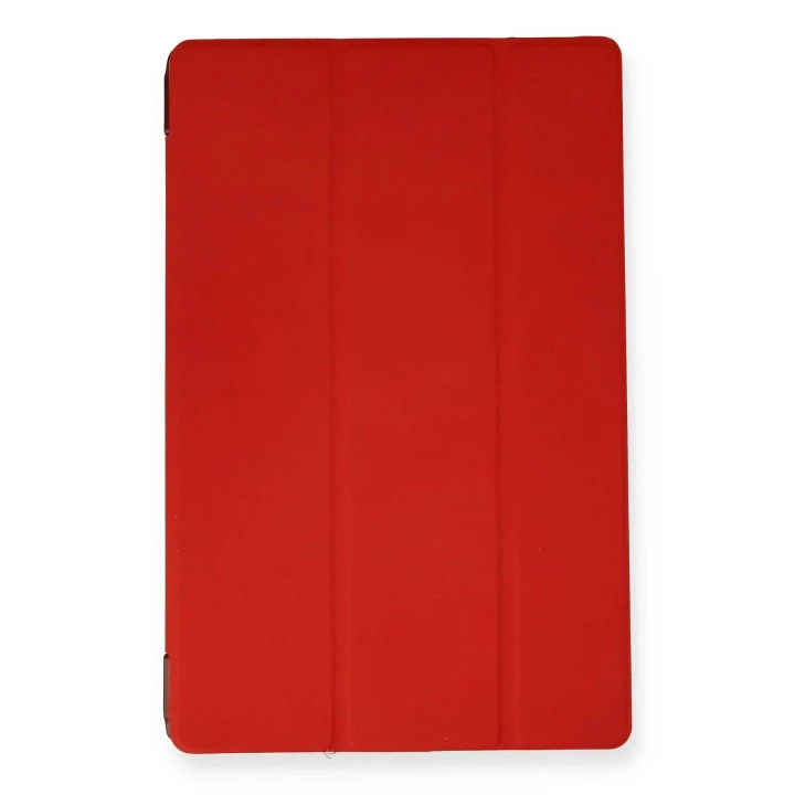 Samsung Galaxy T970 Tab S7 Plus 12.4 Kılıf Tablet Smart Kılıf - Kırmızı