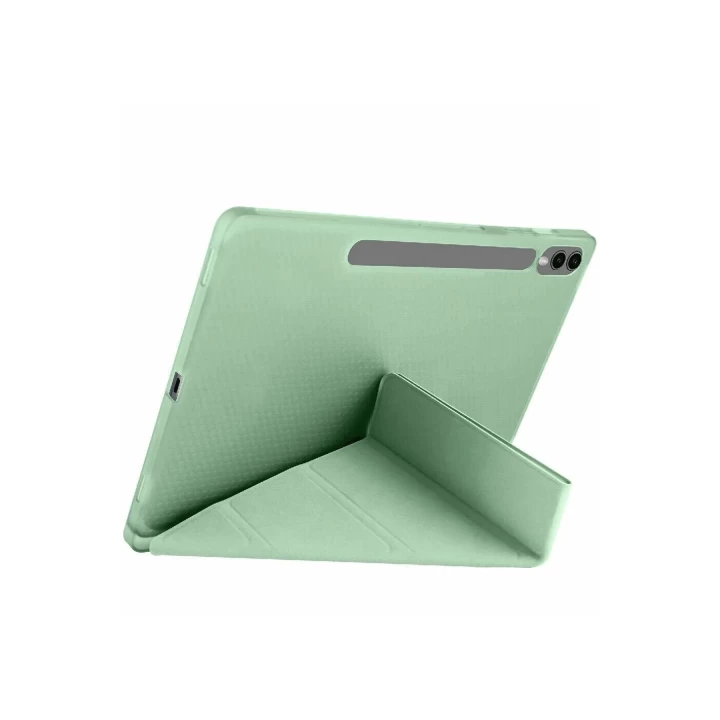 Samsung Galaxy X610 Tab S9 FE Plus 12.4 Kılıf Kalemlikli Mars Tablet Kılıfı - Açık Yeşil