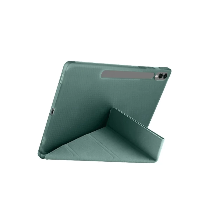 Samsung Galaxy X610 Tab S9 FE Plus 12.4 Kılıf Kalemlikli Mars Tablet Kılıfı - Koyu Yeşil
