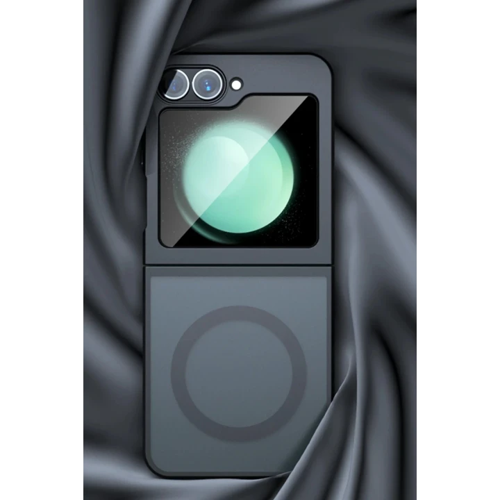 Samsung Galaxy Z Flip 6 Kılıf Blur Fold Magsafe Kapak - Siyah