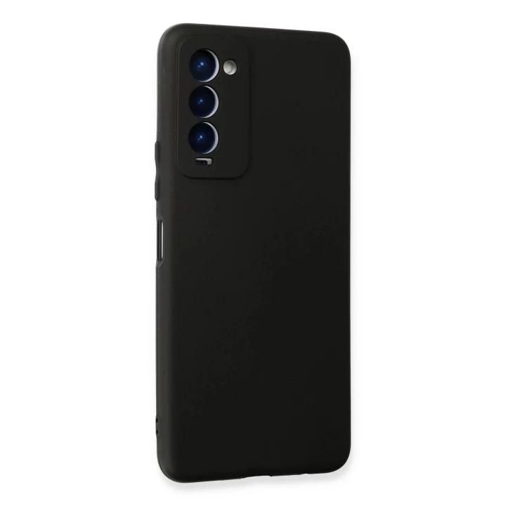 Tecno Camon 18 Kılıf First Silikon - Siyah