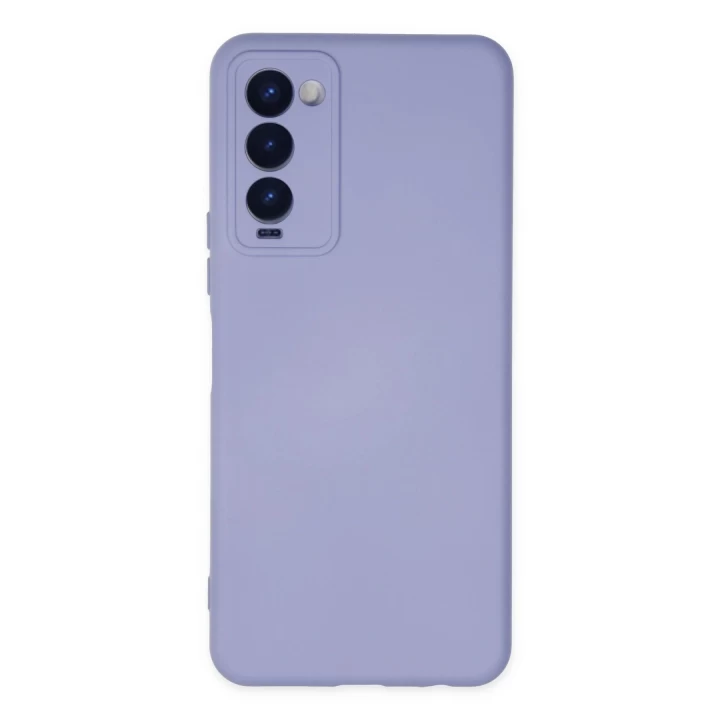 Tecno Camon 18 Kılıf Nano içi Kadife Silikon - Lila