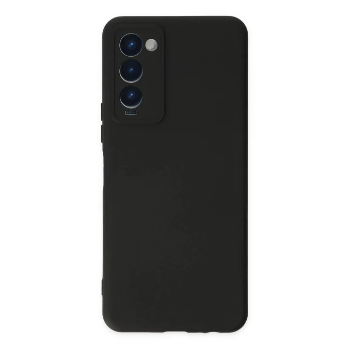 Tecno Camon 18 Kılıf Nano içi Kadife Silikon - Siyah