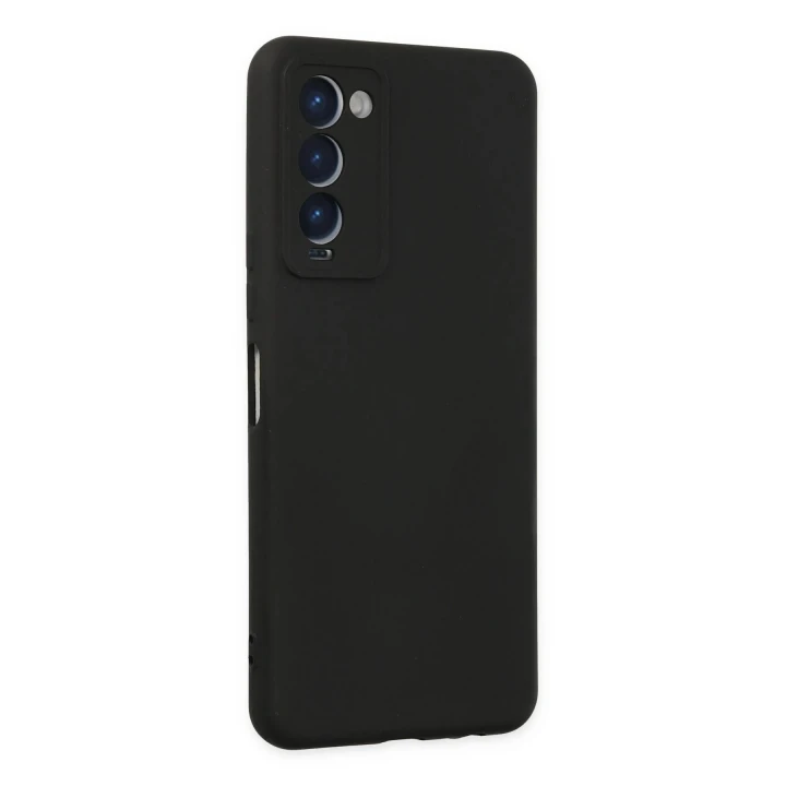 Tecno Camon 18 Kılıf Nano içi Kadife Silikon - Siyah