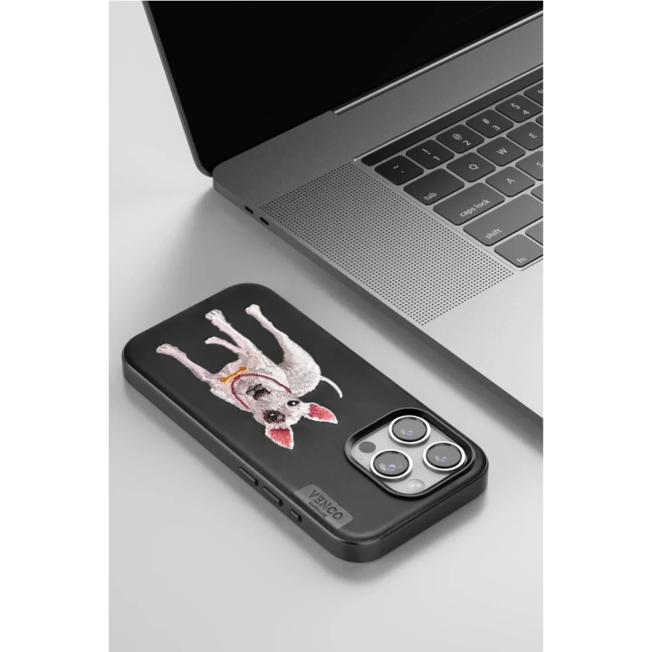 Venco iPhone 11 Perma Desenli Kapak - Siyah