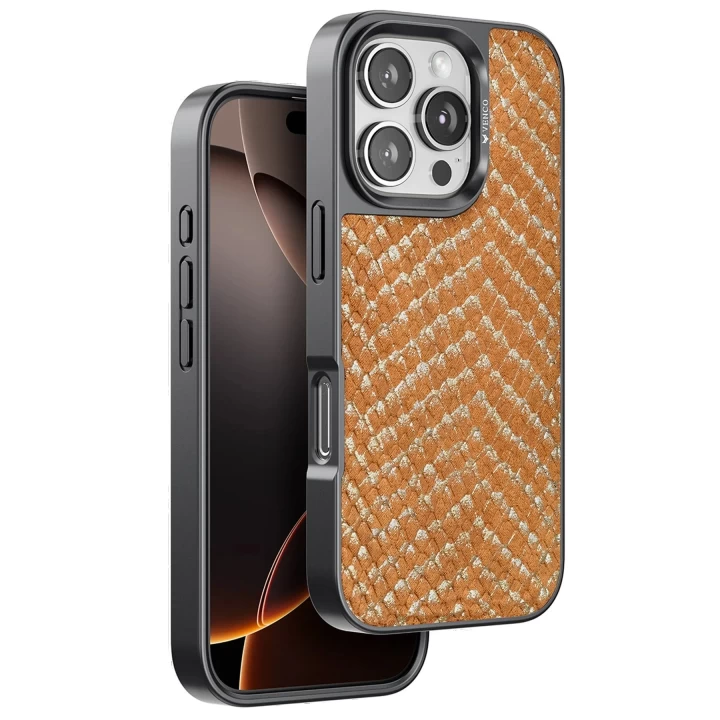 Venco iPhone 16 Pro Max Viper Kapak - Kahverengi