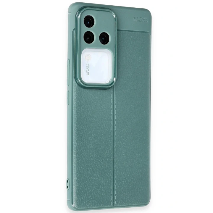 Vivo V30 5G Kılıf Auto Focus Kapak - Koyu Yeşil