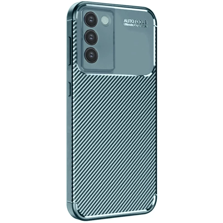 Vivo V30 Lite 4G Kılıf Auto Focus Karbon Kapak - Koyu Yeşil