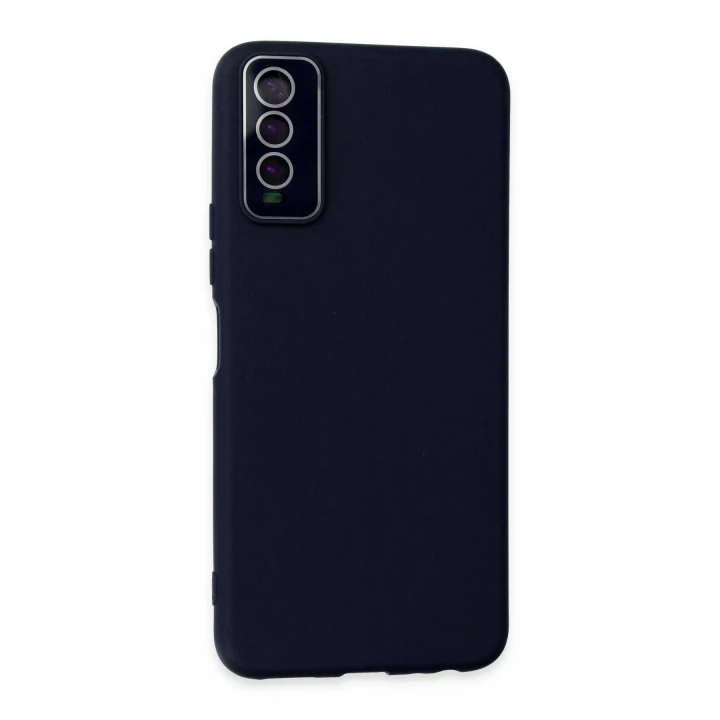 Vivo Y11S Kılıf Lansman Glass Kapak - Lacivert