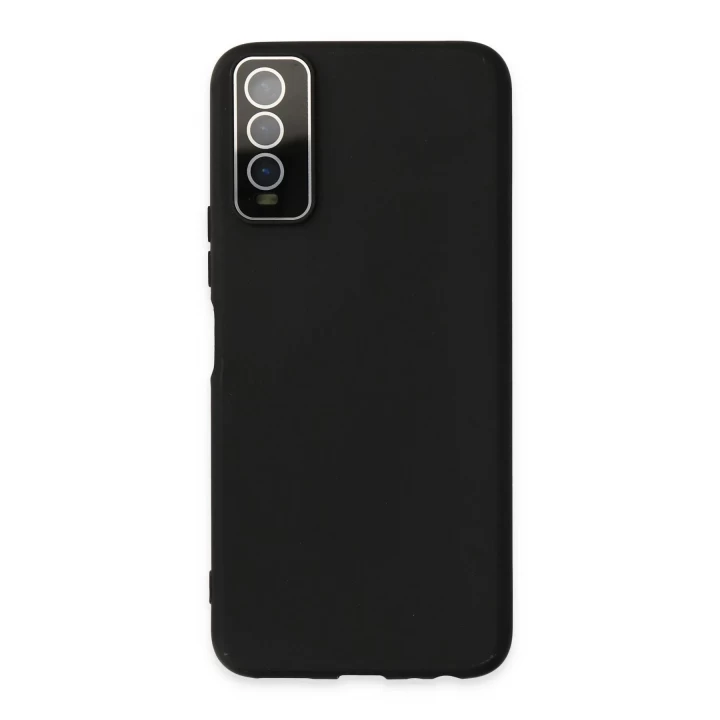 Vivo Y11S Kılıf Lansman Glass Kapak - Siyah