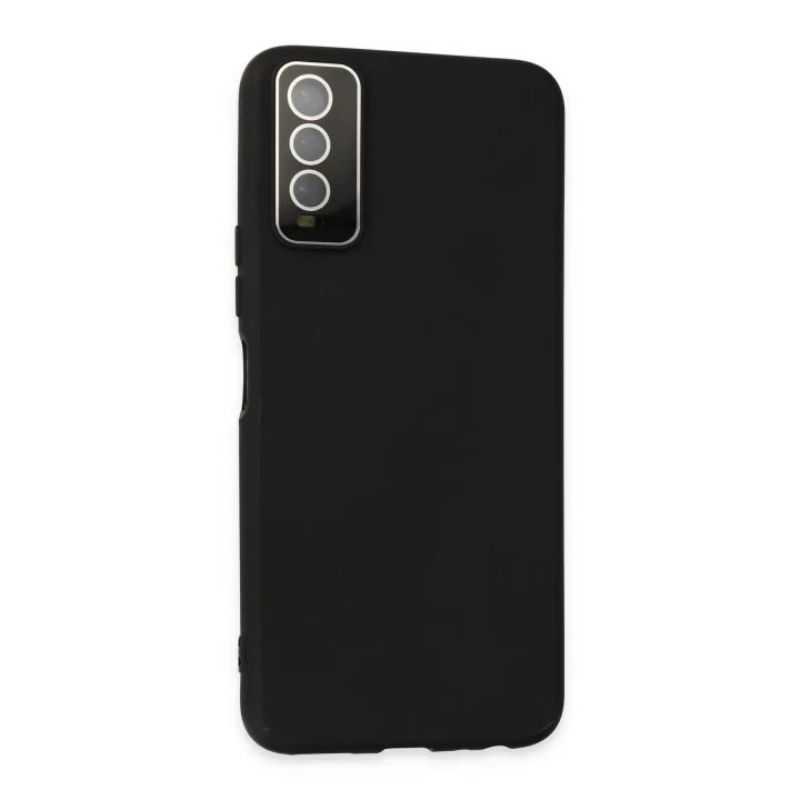 Vivo Y11S Kılıf Lansman Glass Kapak - Siyah