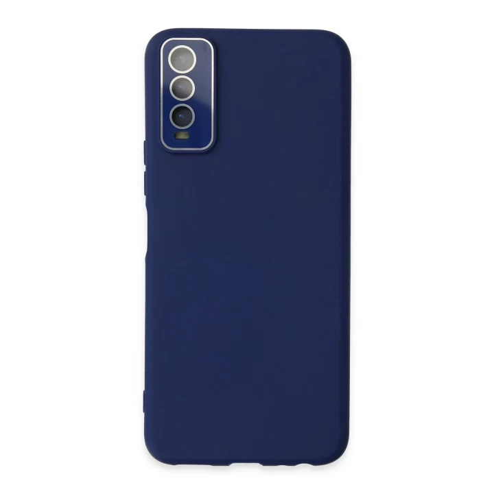 Vivo Y11S Kılıf Lansman Glass Kapak - Sky Blue