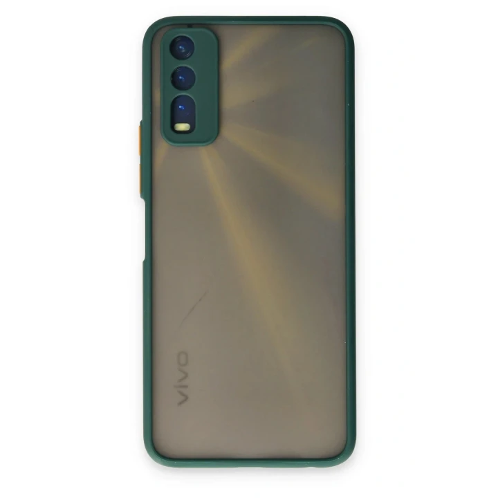 Vivo Y11S Kılıf Montreal Silikon Kapak - Yeşil