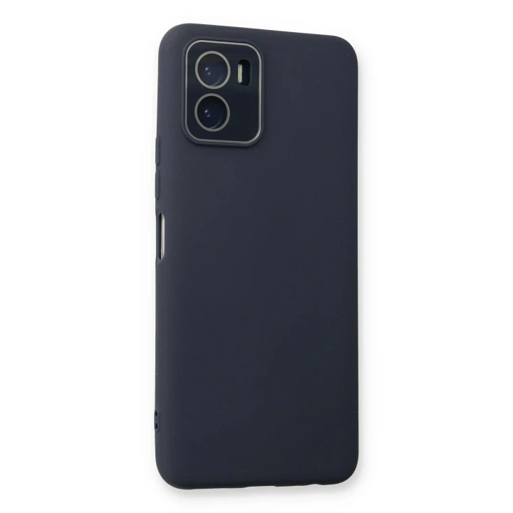 Vivo Y15S Kılıf Lansman Glass Kapak - Lacivert