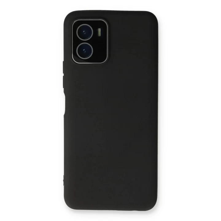 Vivo Y15S Kılıf Lansman Glass Kapak - Siyah