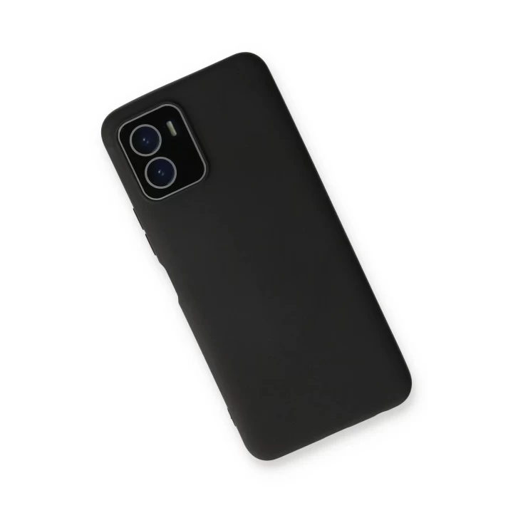 Vivo Y15S Kılıf Lansman Glass Kapak - Siyah