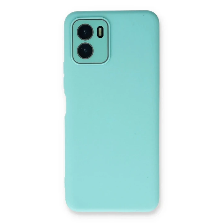 Vivo Y15S Kılıf Lansman Glass Kapak - Turkuaz