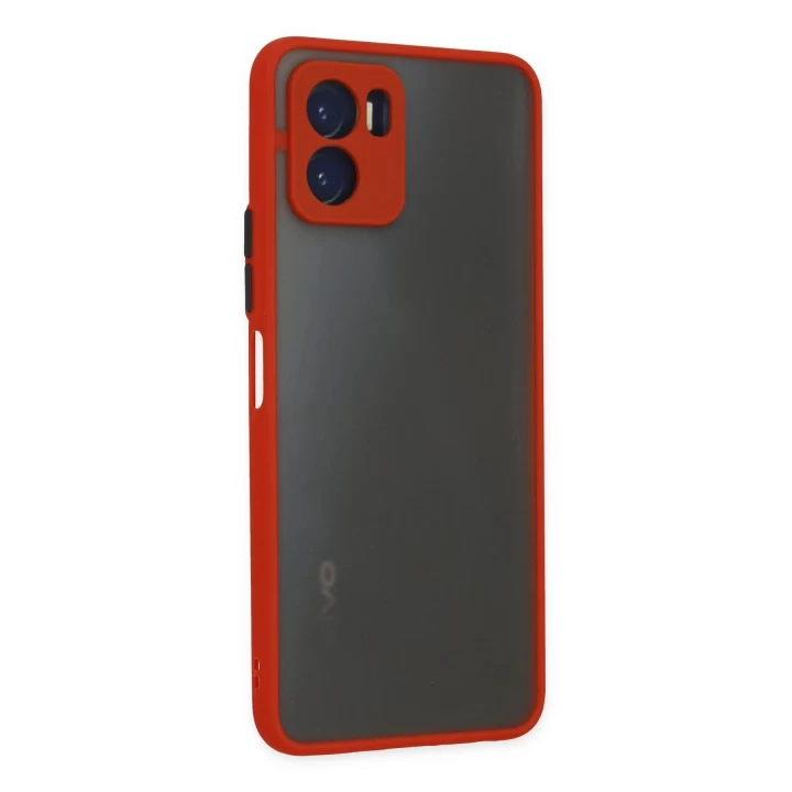 Vivo Y15S Kılıf Montreal Silikon Kapak - Kırmızı
