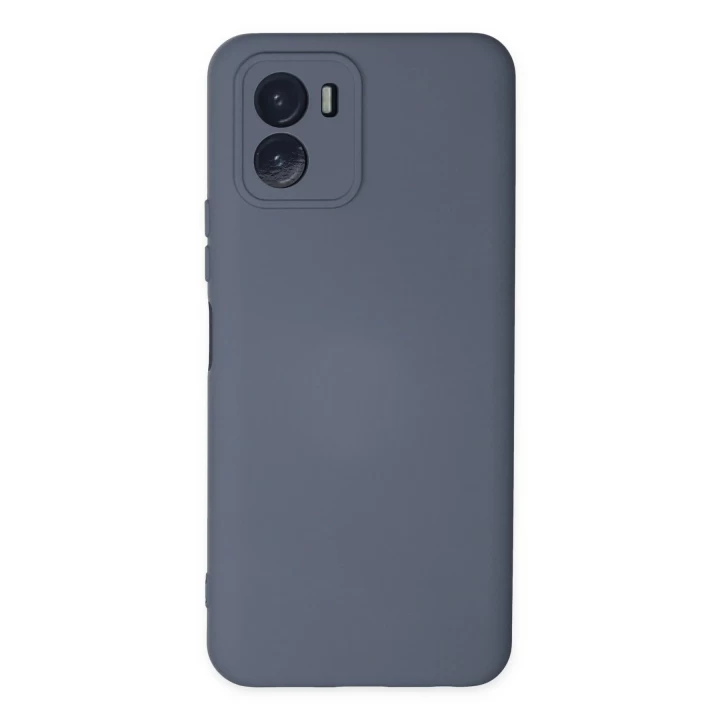 Vivo Y15S Kılıf Nano içi Kadife Silikon - Gri