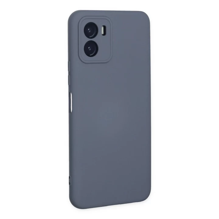Vivo Y15S Kılıf Nano içi Kadife Silikon - Gri