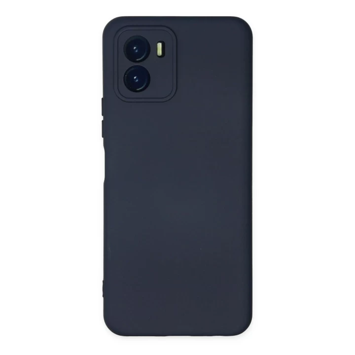Vivo Y15S Kılıf Nano içi Kadife Silikon - Lacivert