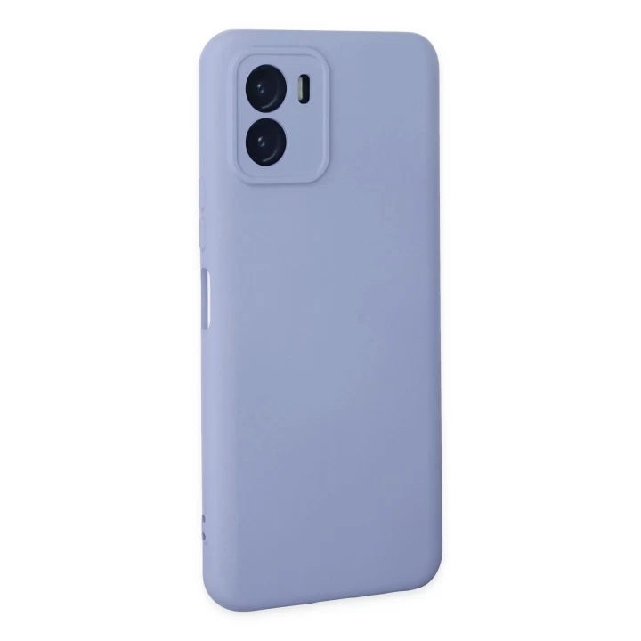 Vivo Y15S Kılıf Nano içi Kadife Silikon - Lila