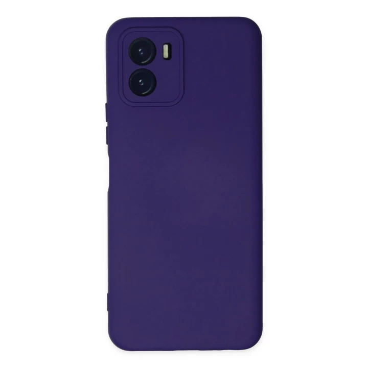 Vivo Y15S Kılıf Nano içi Kadife Silikon - Mor