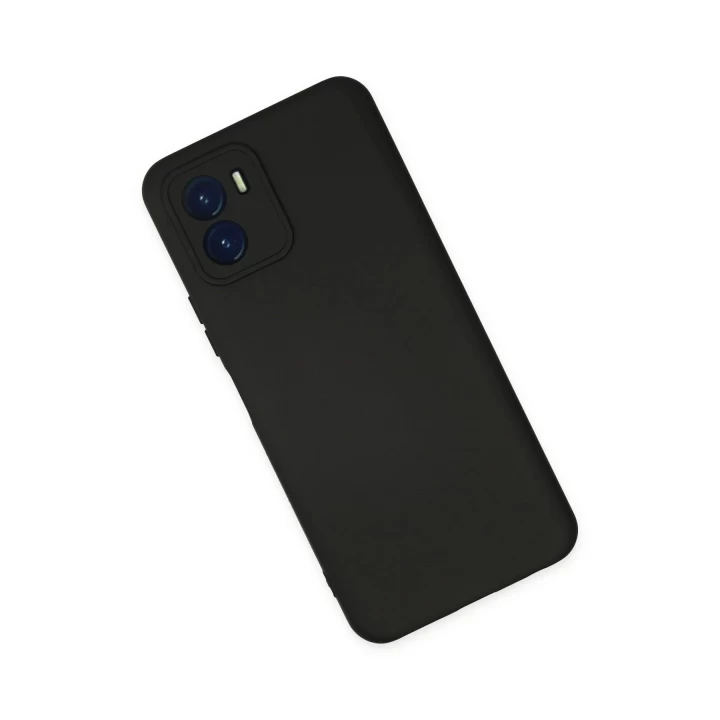 Vivo Y15S Kılıf Nano içi Kadife Silikon - Siyah