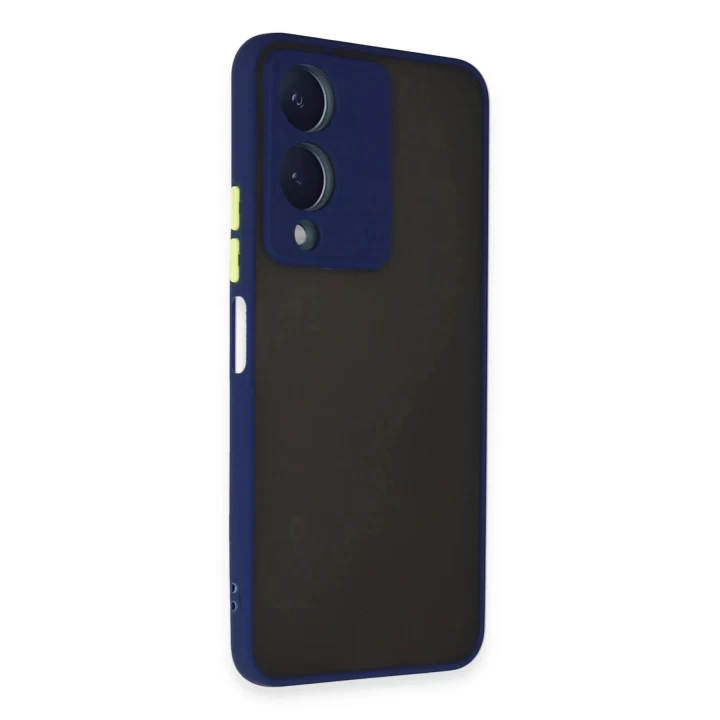 Vivo Y17S Kılıf Montreal Silikon Kapak - Lacivert