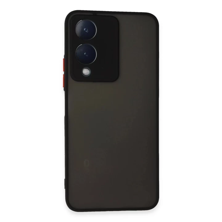 Vivo Y17S Kılıf Montreal Silikon Kapak - Siyah