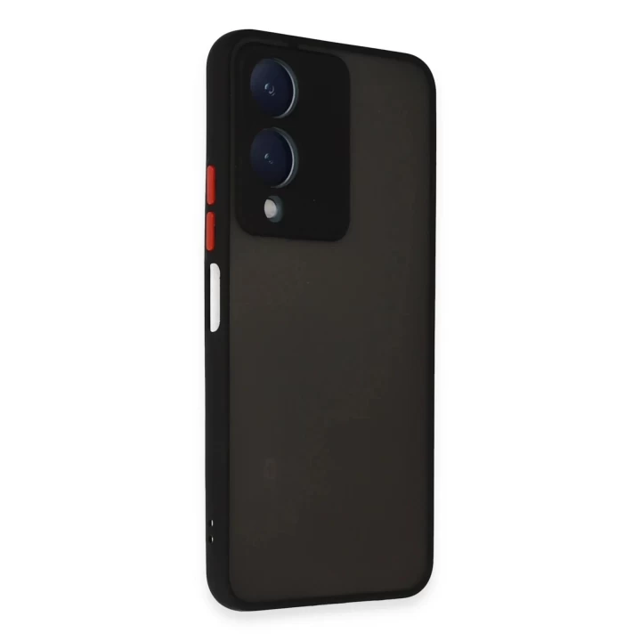 Vivo Y17S Kılıf Montreal Silikon Kapak - Siyah