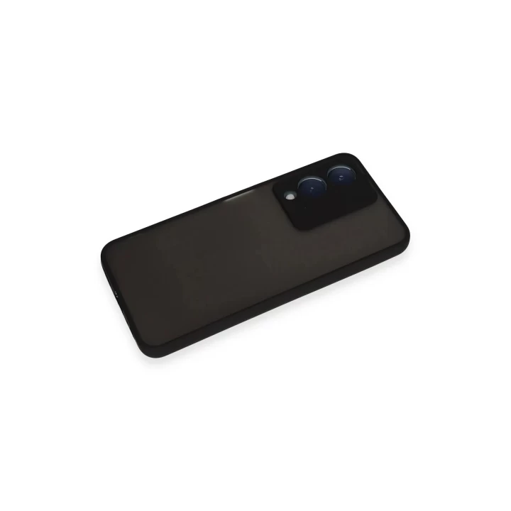 Vivo Y17S Kılıf Montreal Silikon Kapak - Siyah