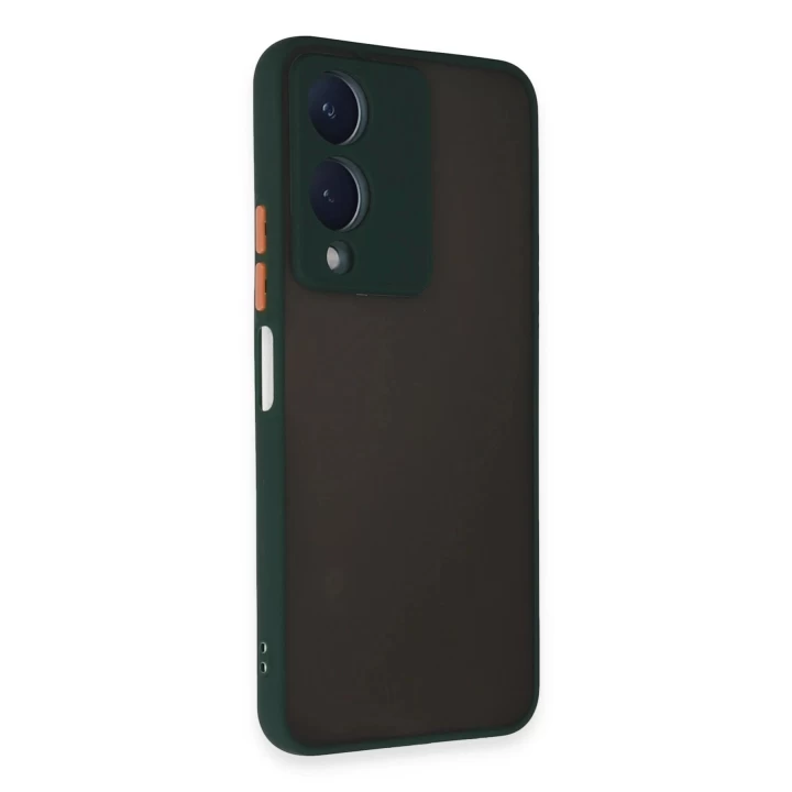 Vivo Y17S Kılıf Montreal Silikon Kapak - Yeşil