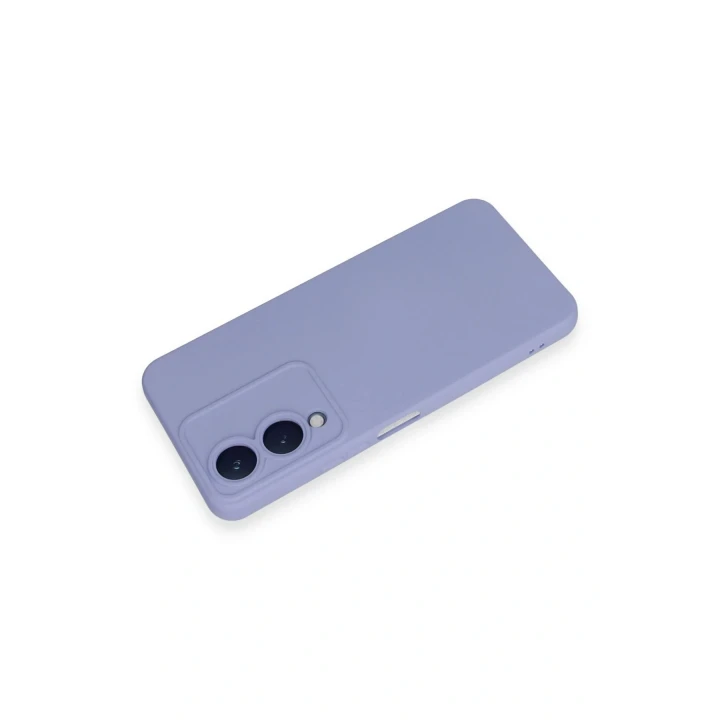 Vivo Y17S Kılıf Nano içi Kadife Silikon - Lila