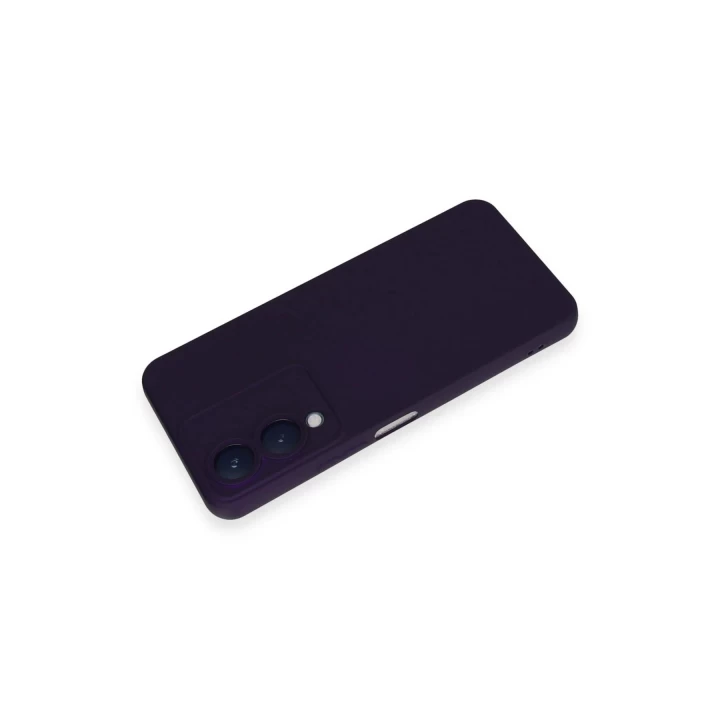 Vivo Y17S Kılıf Nano içi Kadife Silikon - Mor