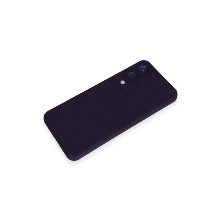 Vivo Y17S Kılıf Nano içi Kadife Silikon - Mor