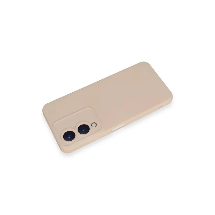 Vivo Y17S Kılıf Nano içi Kadife Silikon - Pudra