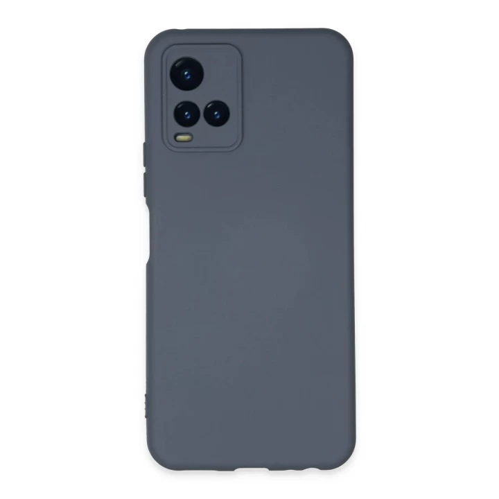 Vivo Y21S Kılıf Nano içi Kadife Silikon - Gri