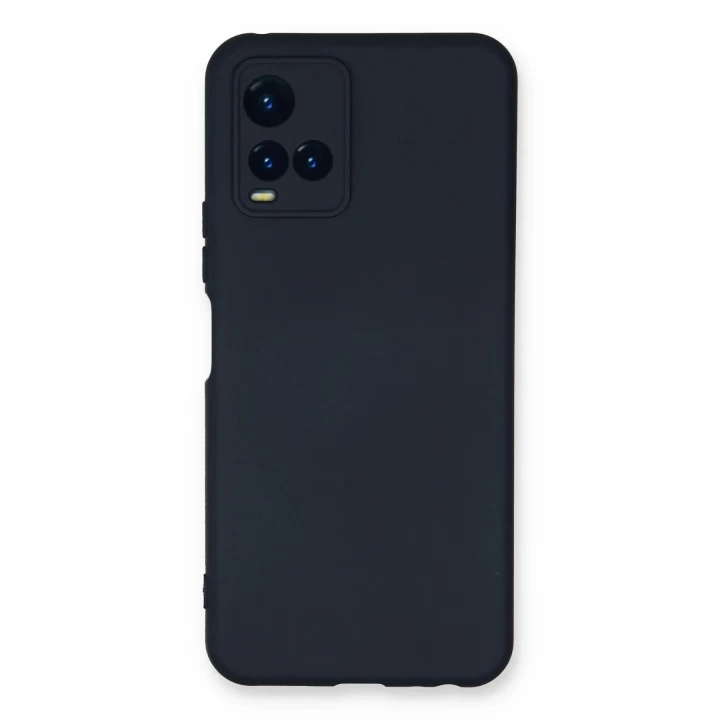 Vivo Y21S Kılıf Nano içi Kadife Silikon - Lacivert