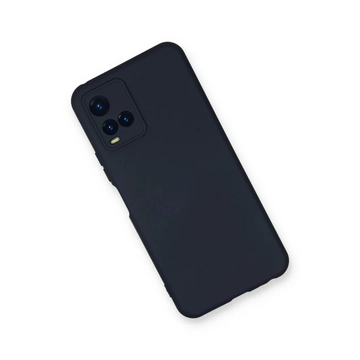 Vivo Y21S Kılıf Nano içi Kadife Silikon - Lacivert