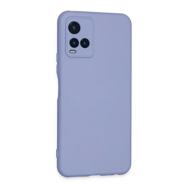 Vivo Y21S Kılıf Nano içi Kadife Silikon - Lila
