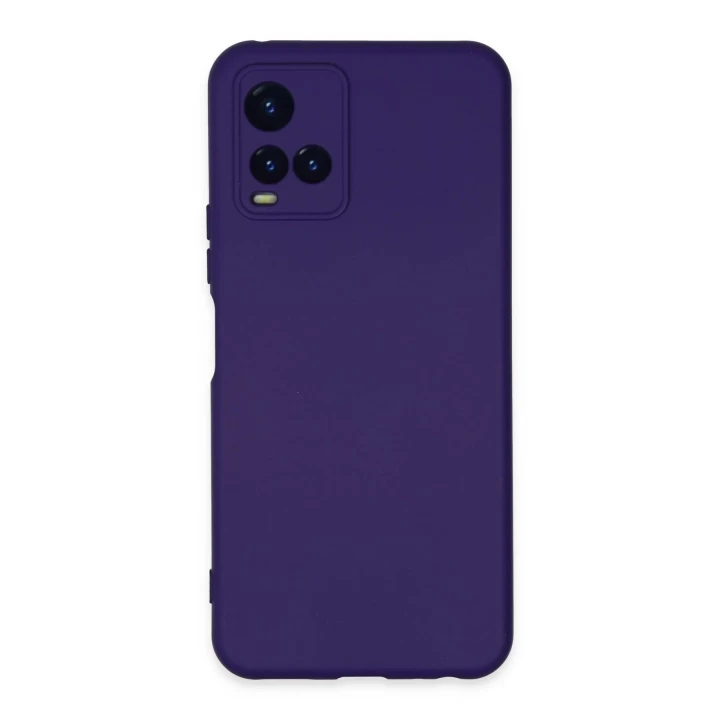 Vivo Y21S Kılıf Nano içi Kadife Silikon - Mor