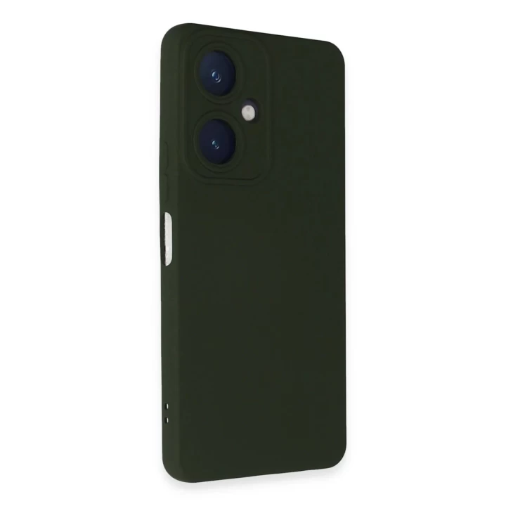 Vivo Y27 Kılıf Nano içi Kadife Silikon - Koyu Yeşil